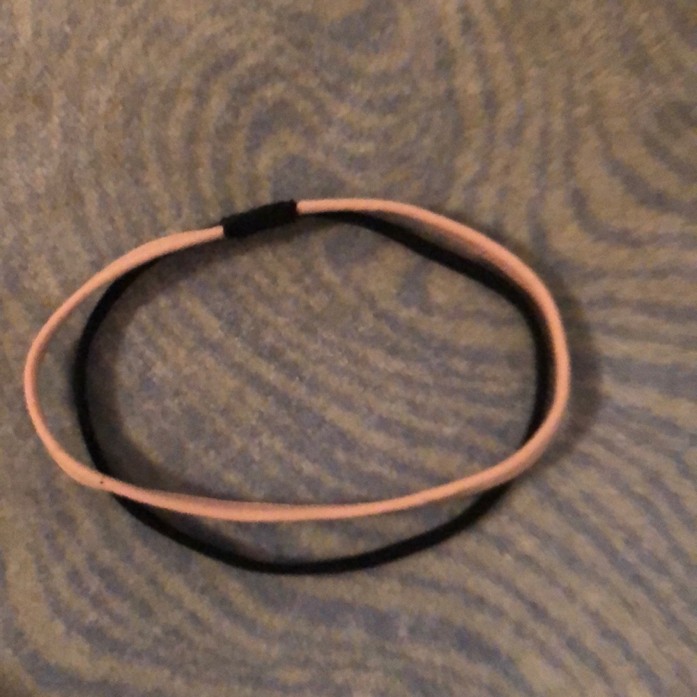 black and pink headband